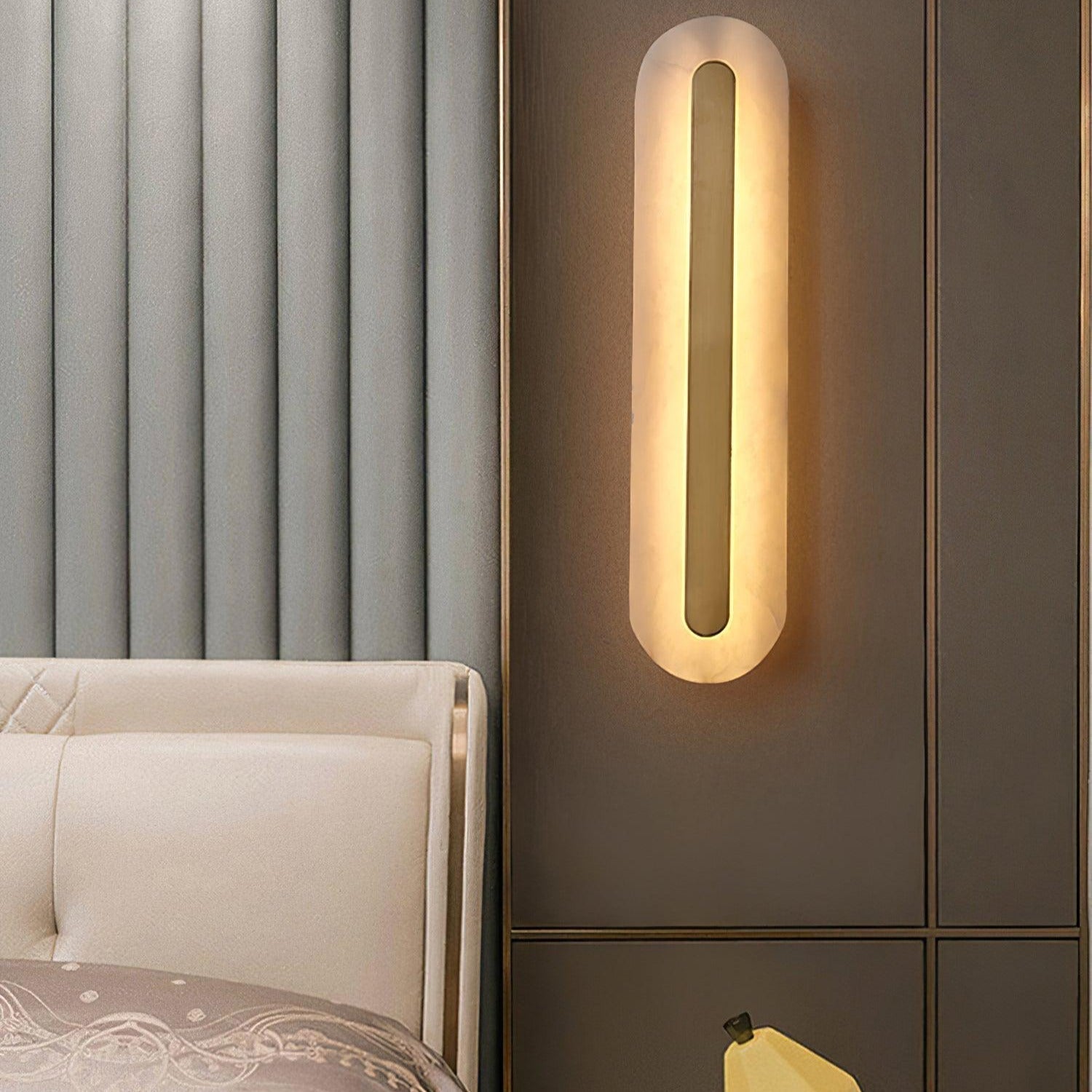 Hurn Applique Murale Ronde en Albâtre - Neutralighting