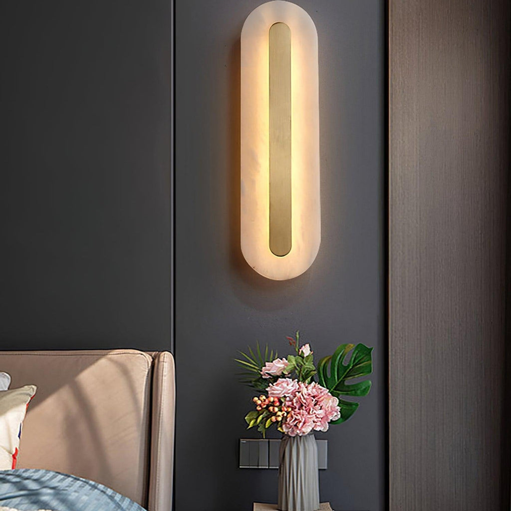 Hurn Applique Murale Ronde en Albâtre - Neutralighting