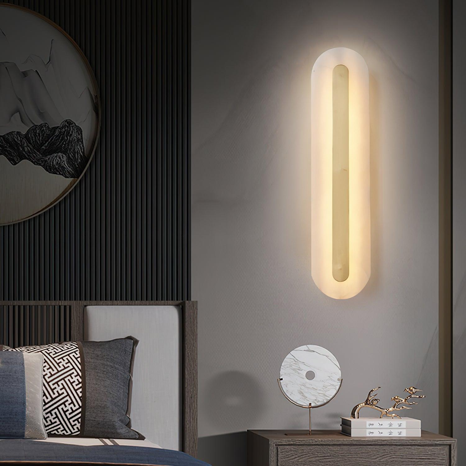Hurn Applique Murale Ronde en Albâtre - Neutralighting