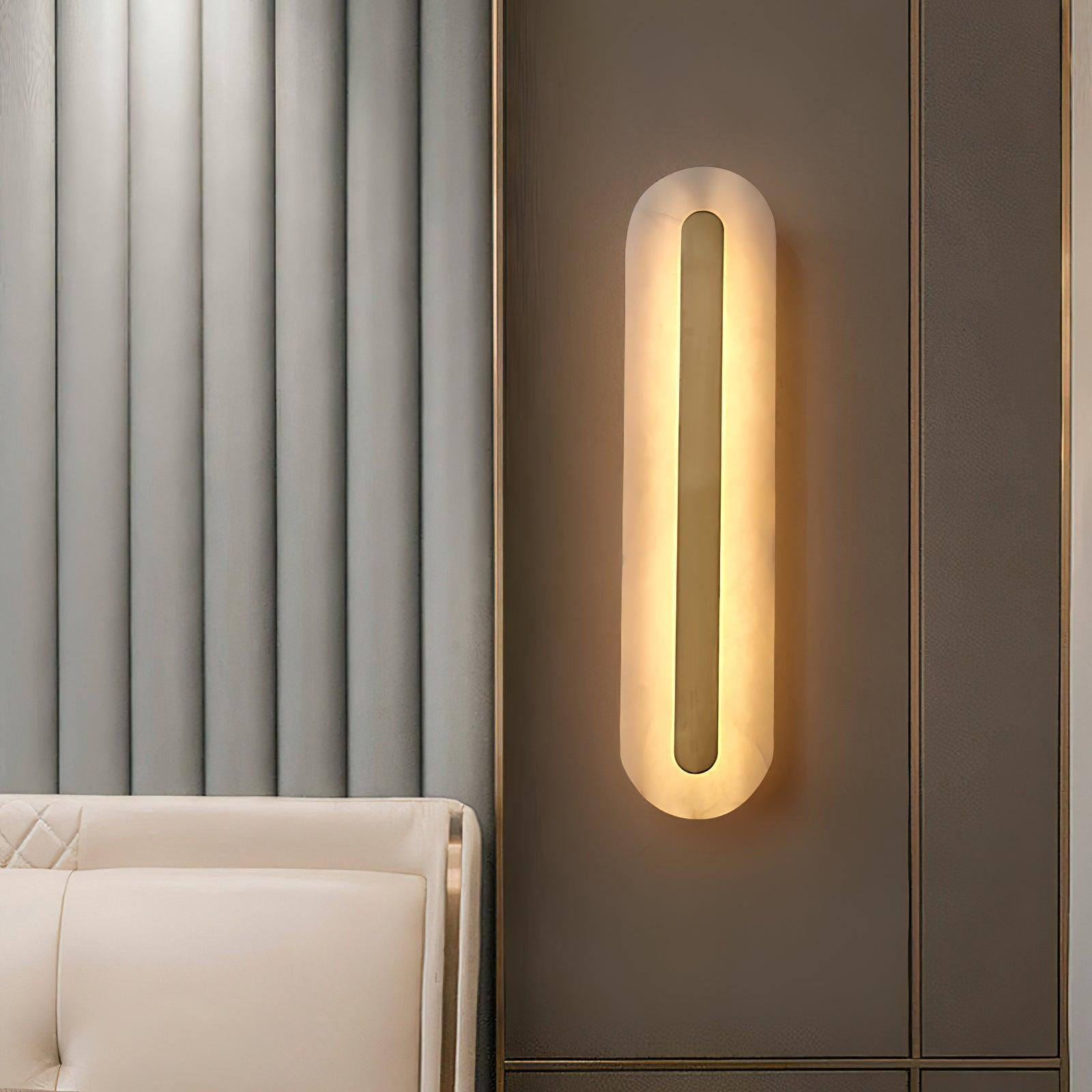 Hurn Applique Murale Ronde en Albâtre - Neutralighting