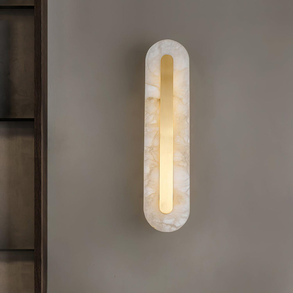 Hurn Applique Murale Ronde en Albâtre - Neutralighting