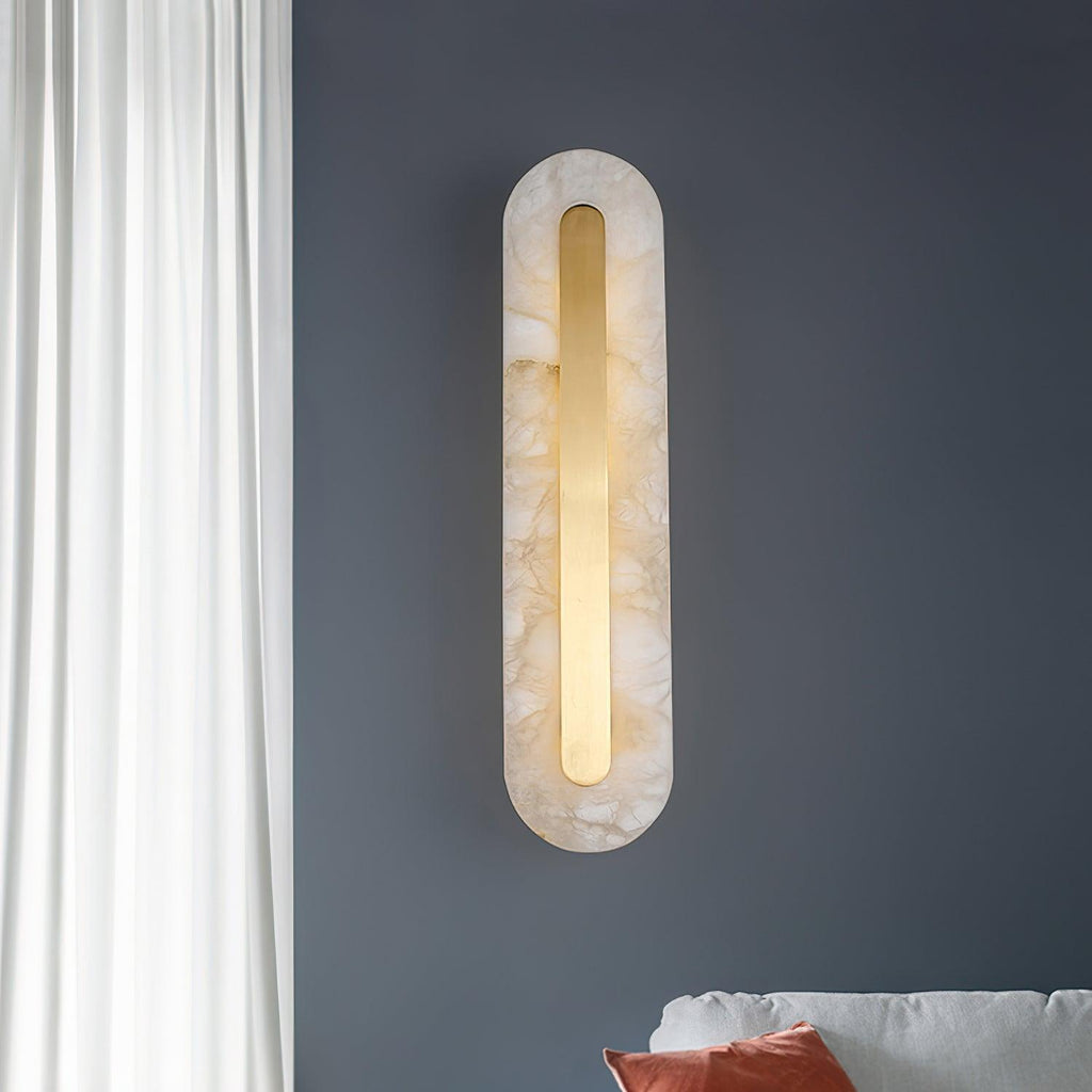 Hurn Applique Murale Ronde en Albâtre - Neutralighting