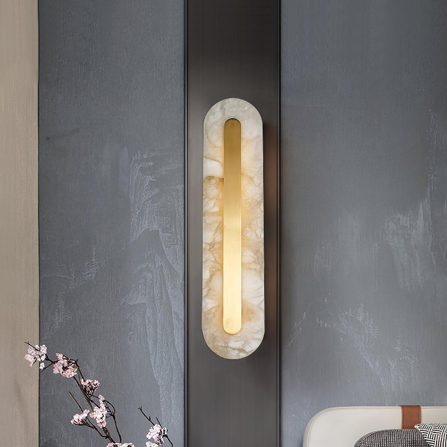 Hurn Applique Murale Ronde en Albâtre - Neutralighting