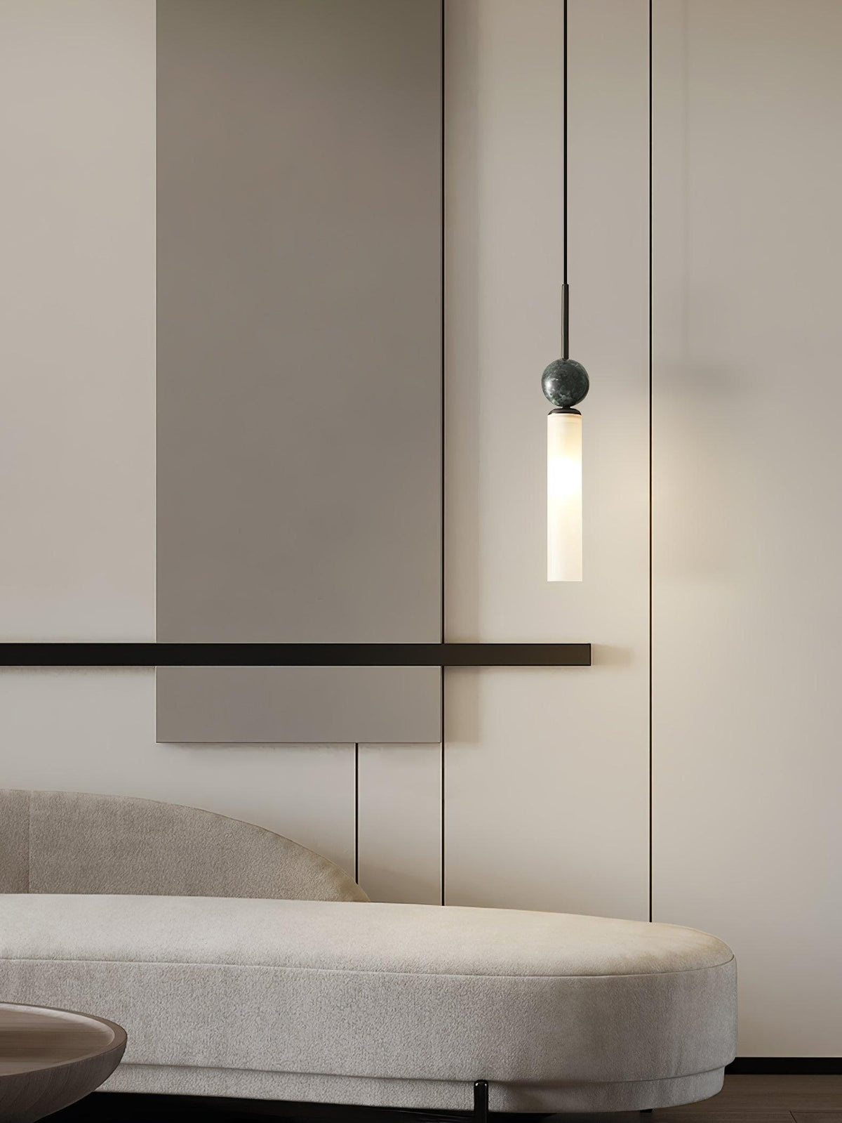 Thea Suspension minimaliste en marbre - Neutralighting