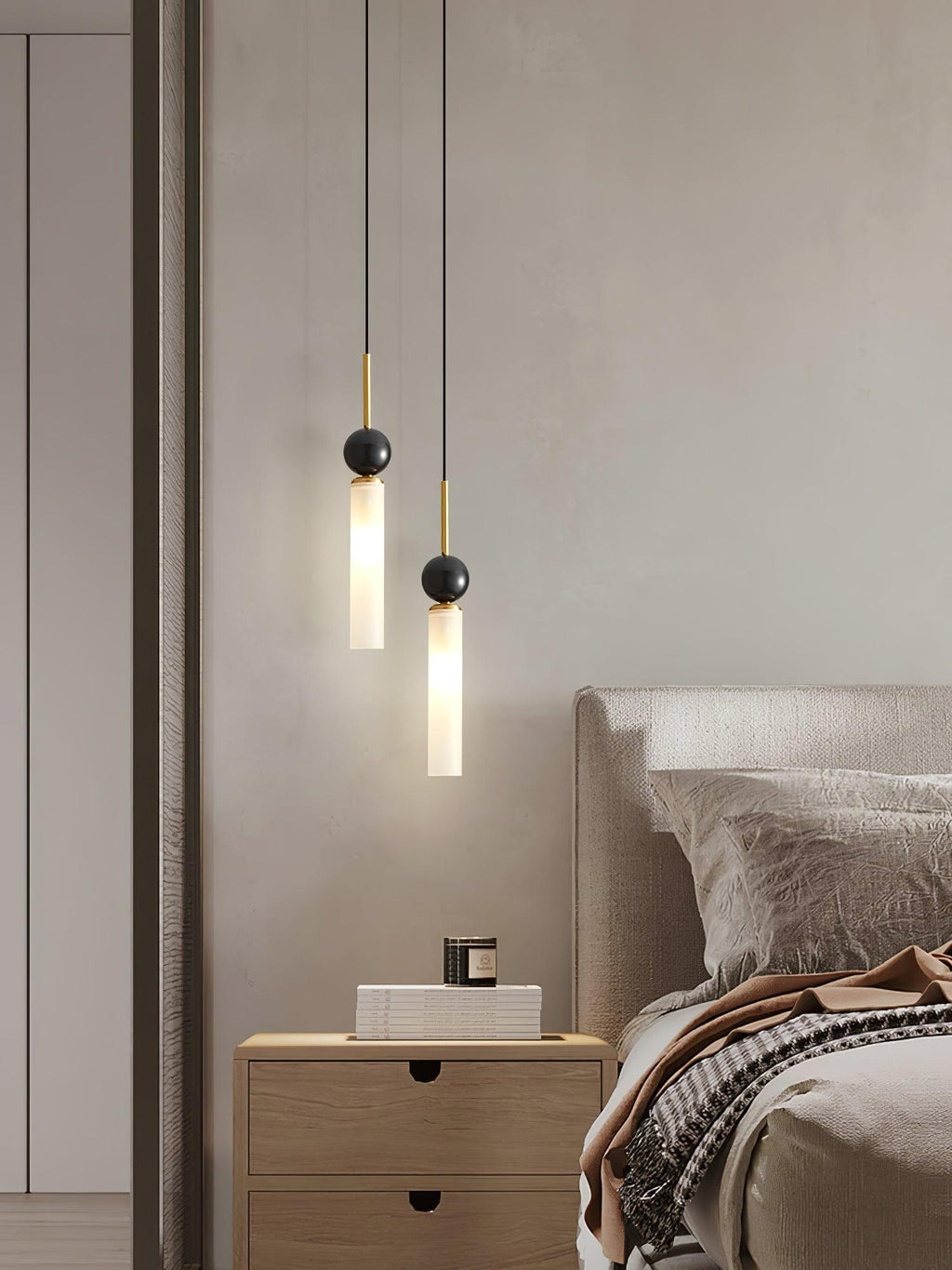Thea Suspension minimaliste en marbre - Neutralighting
