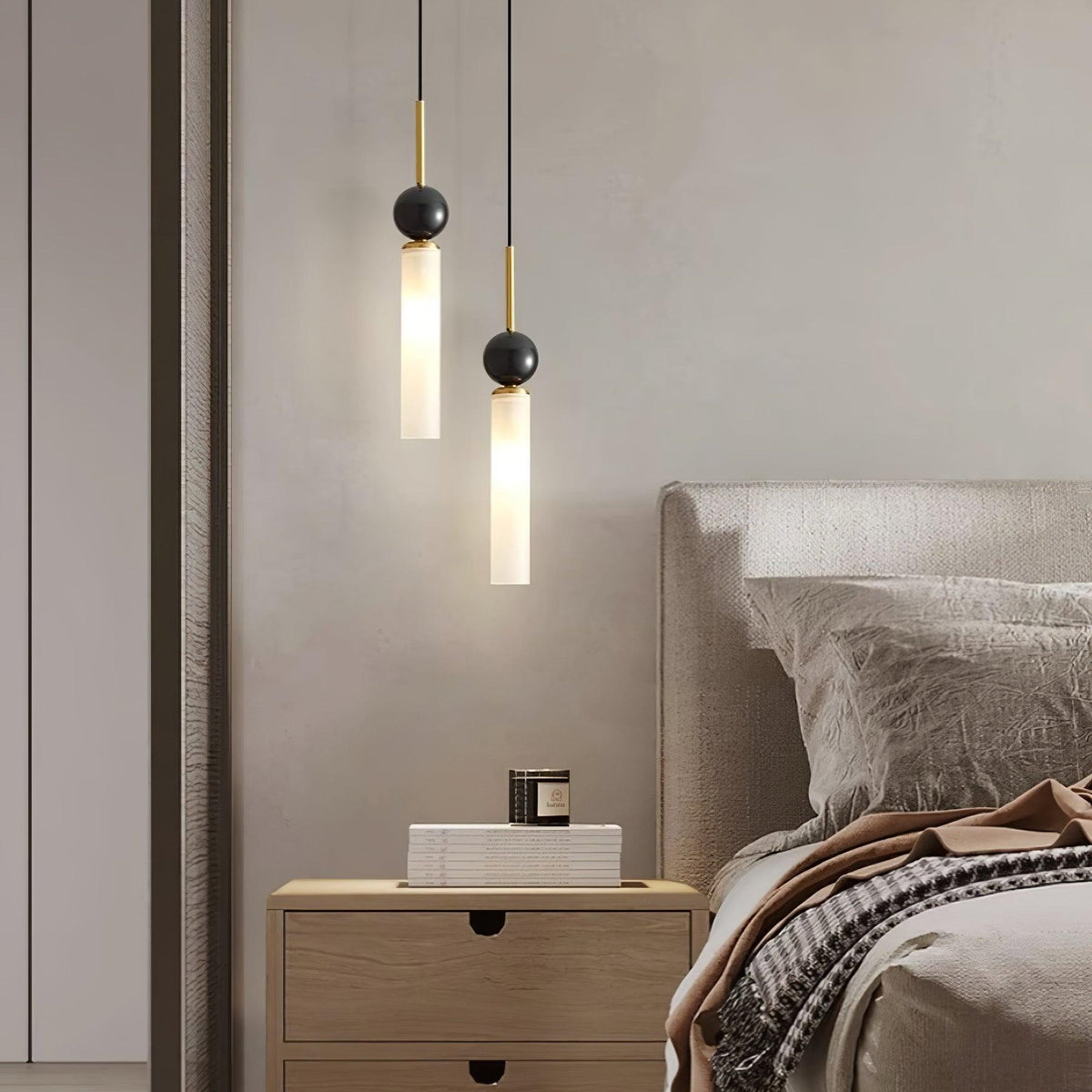 Thea Suspension minimaliste en marbre - Neutralighting