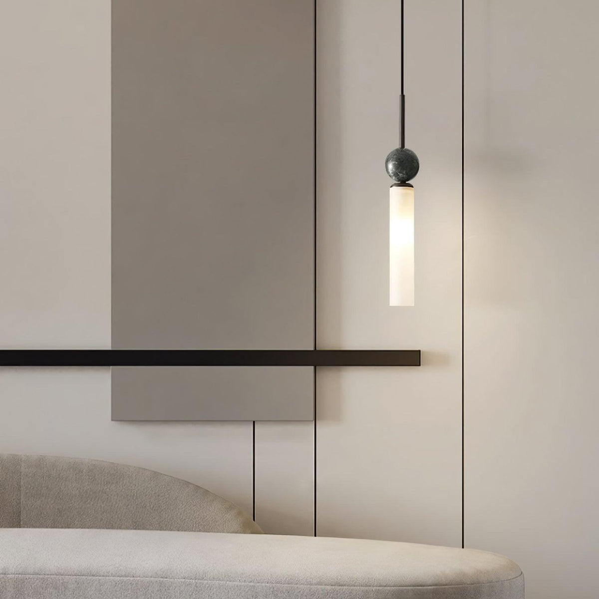 Thea Suspension minimaliste en marbre - Neutralighting