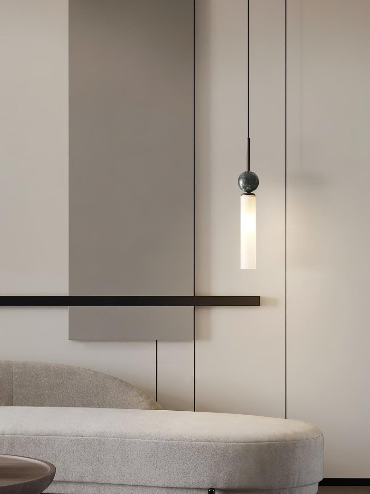Thea Suspension minimaliste en marbre - Neutralighting