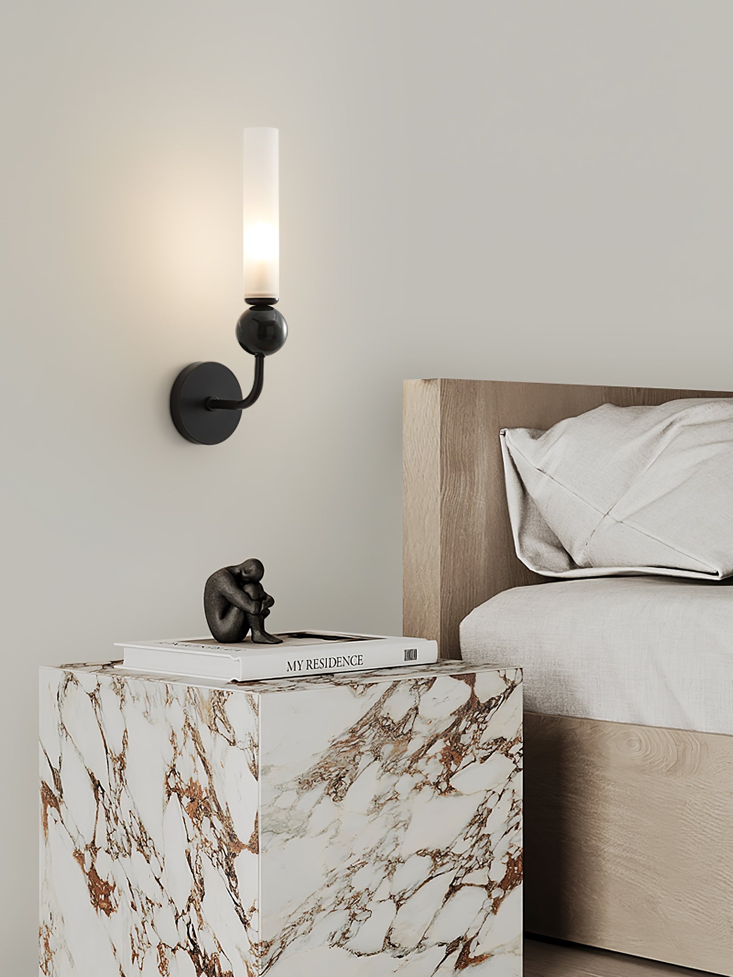 Casoreth Applique Murale Verticale en Marbre Moderne - Neutralighting