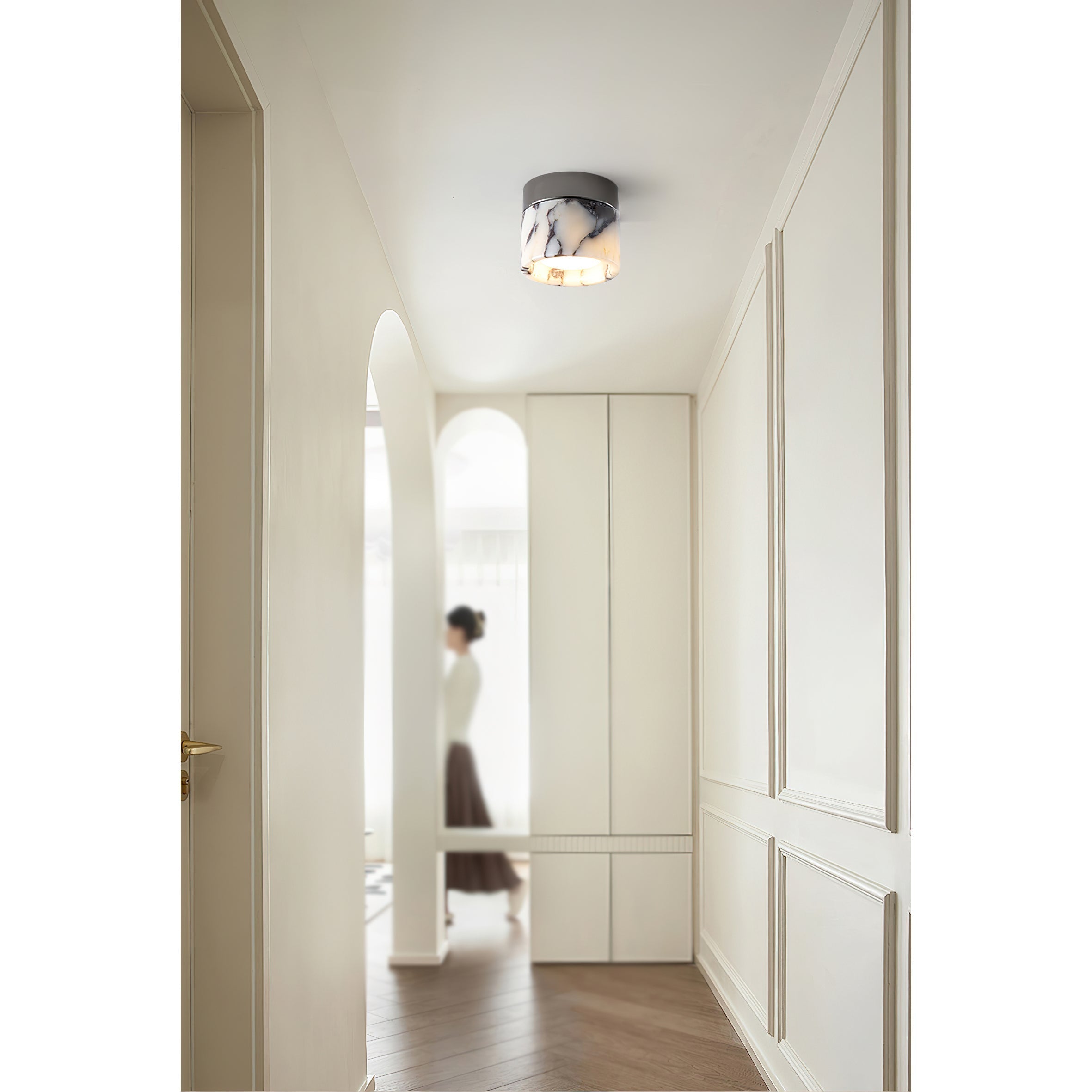 Ivinir Lampe De Plafond Ronde Marbre Minimaliste Moderne - Neutralighting