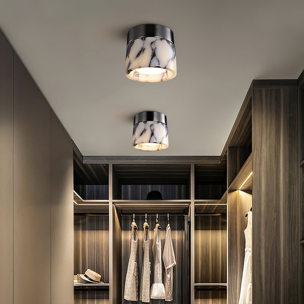 Ivinir Lampe De Plafond Ronde Marbre Minimaliste Moderne - Neutralighting