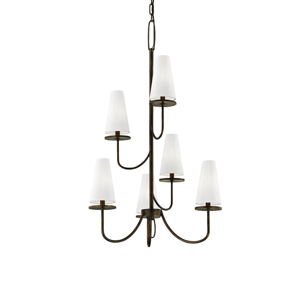 Curaeara Lustre Laiton Tissu Industriel Vintage - Neutralighting