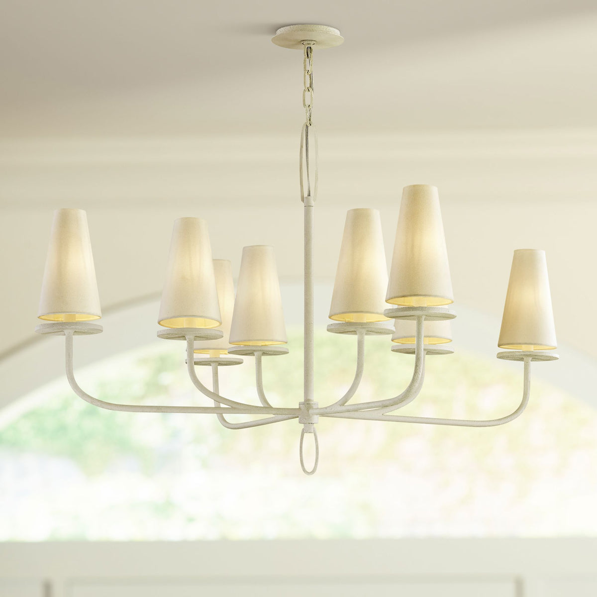 Curaeara Lustre Laiton Tissu Industriel Vintage - Neutralighting