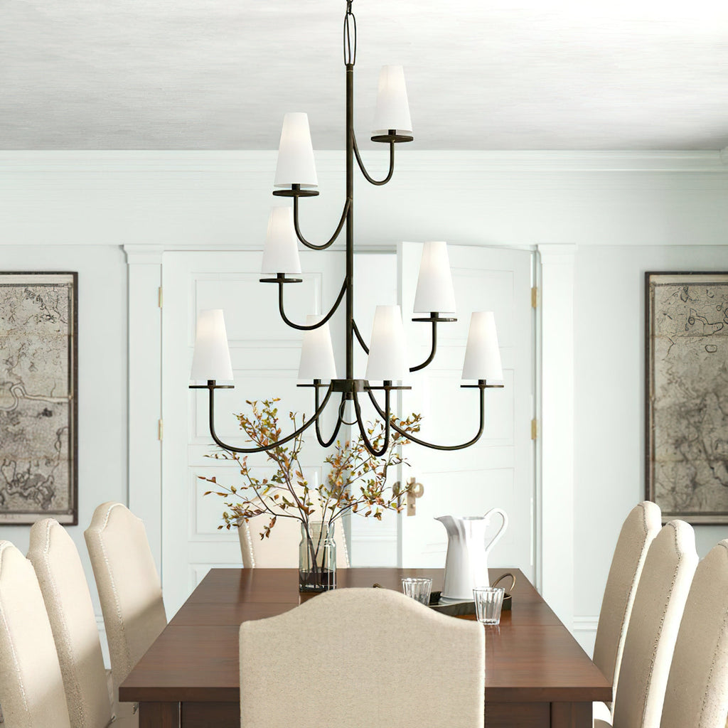 Curaeara Lustre Laiton Tissu Industriel Vintage - Neutralighting
