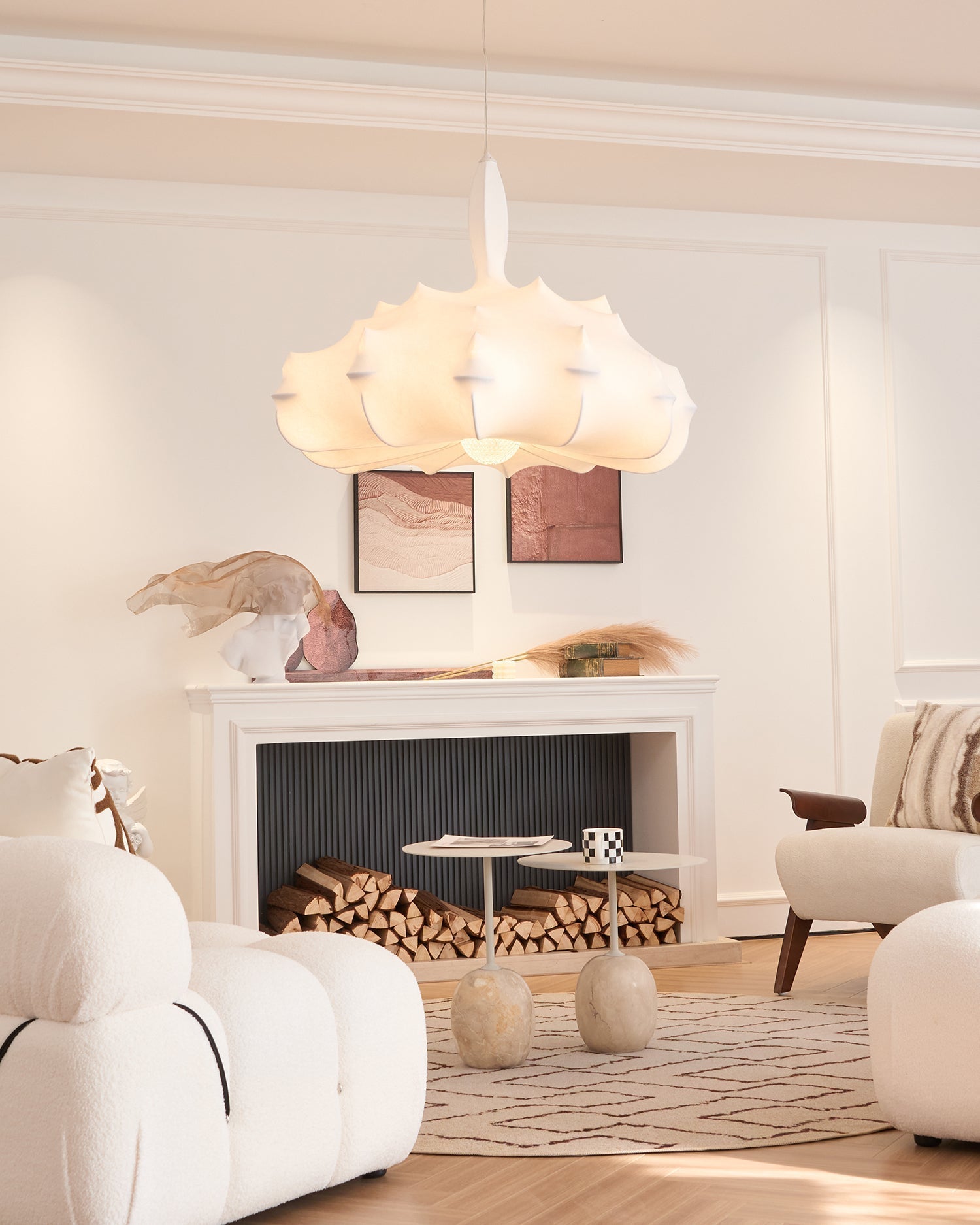 Marcel Lustra Lustre Cocoon Résine Cristal Éclat - Neutralighting