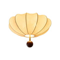 Lustra Plafonnier Bois Tissu Lanternes - Neutralighting