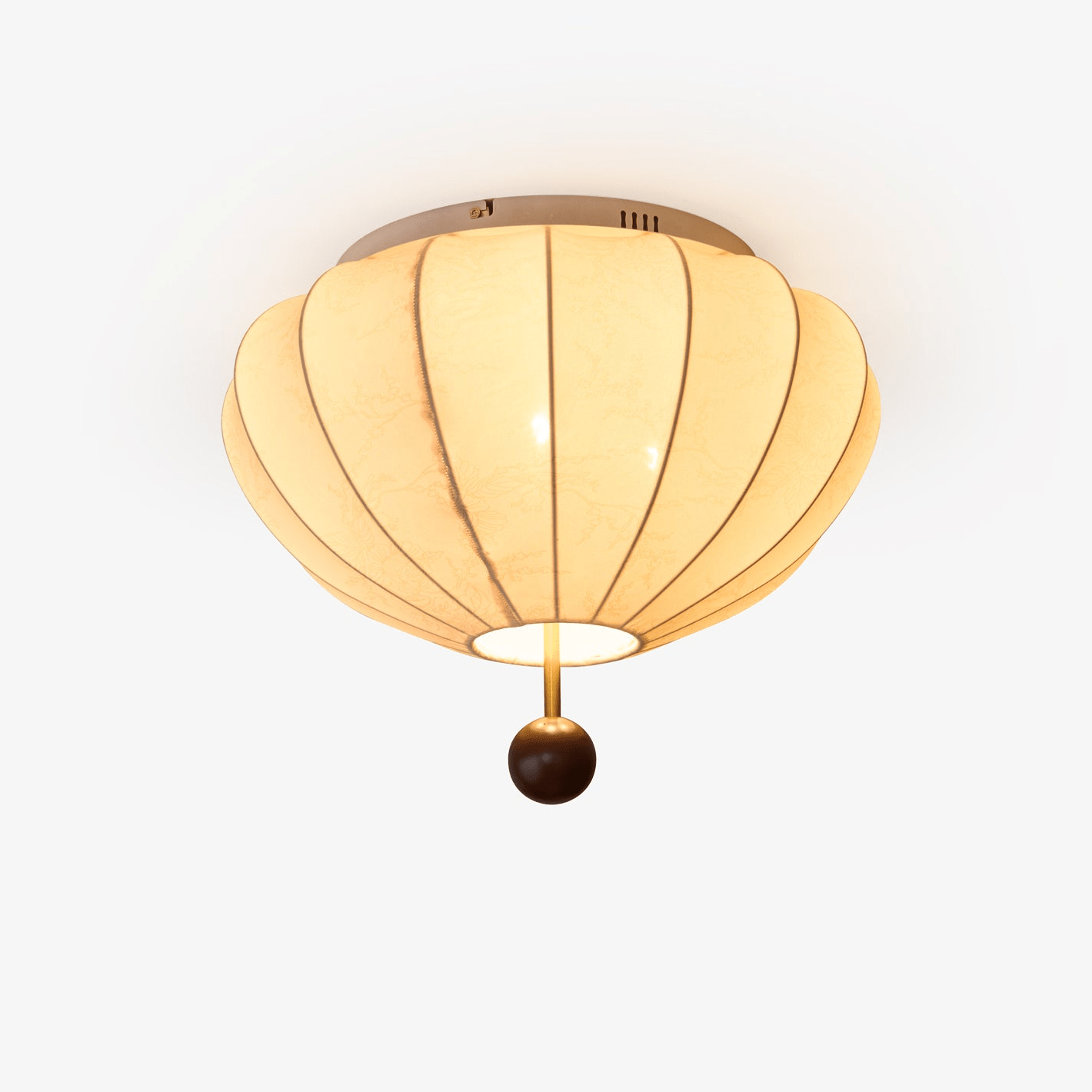 Willow Plafonnier Salon Bois Tissu - Neutralighting