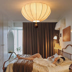 Lustra Plafonnier Bois Tissu Lanternes - Neutralighting