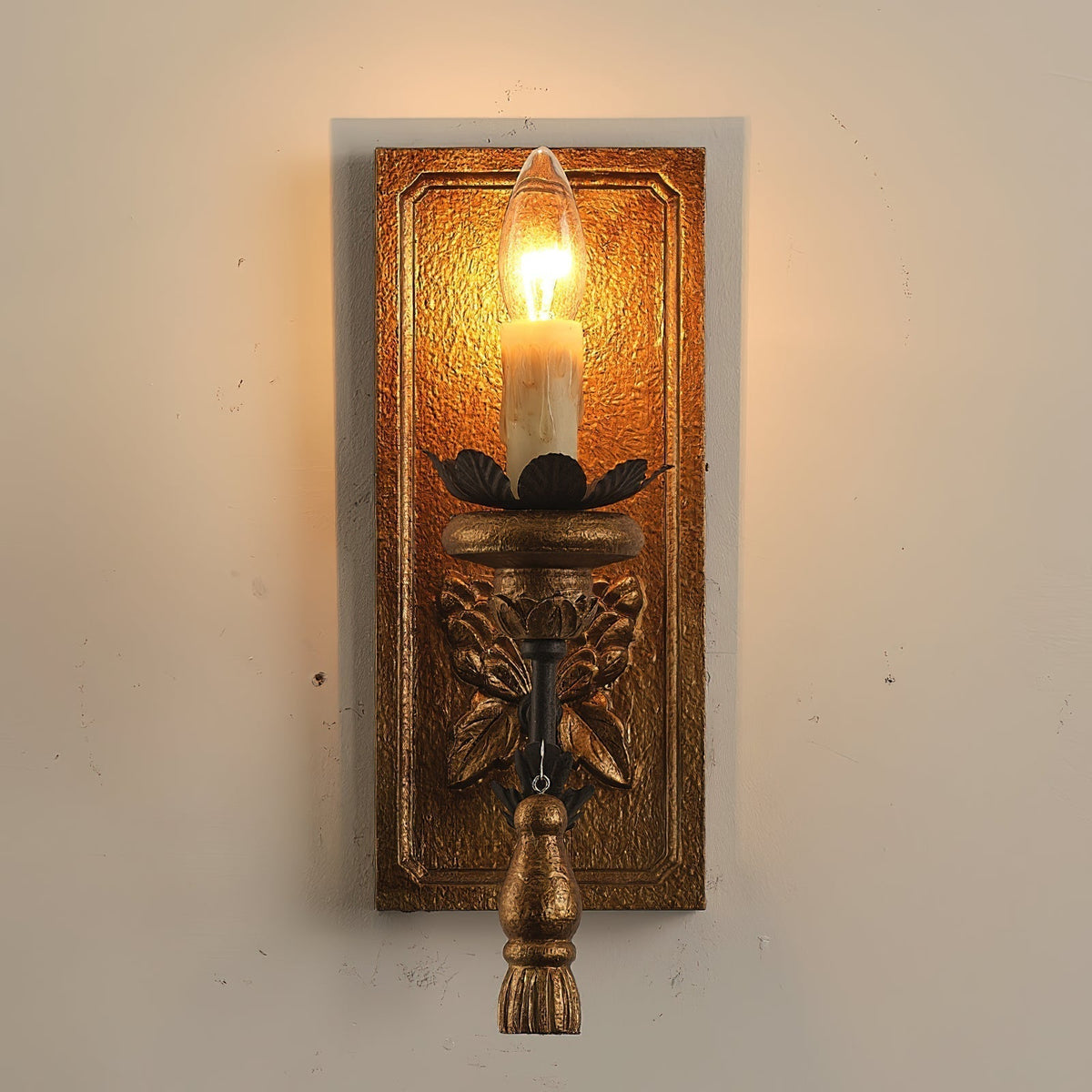 Lydorira Applique Murale Bois Métal Élégance Premium Vintage - Neutralighting