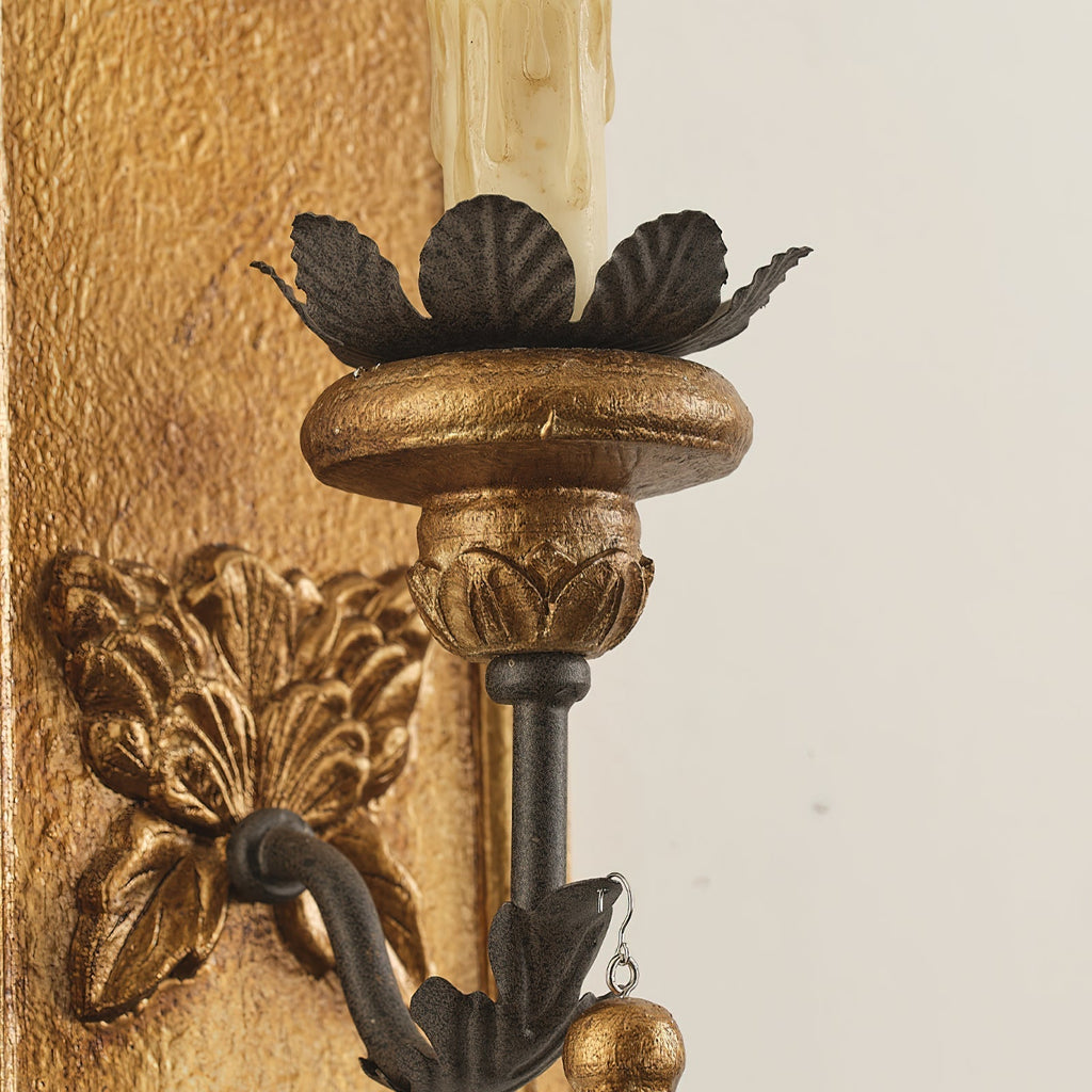 Lydorira Applique Murale Bois Métal Élégance Premium Vintage - Neutralighting