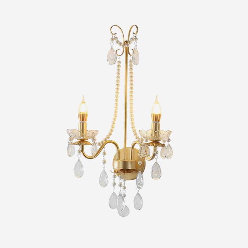 Applique Murale Perles de Cristal Ornée Élégante Chic pour Maison - Neutralighting