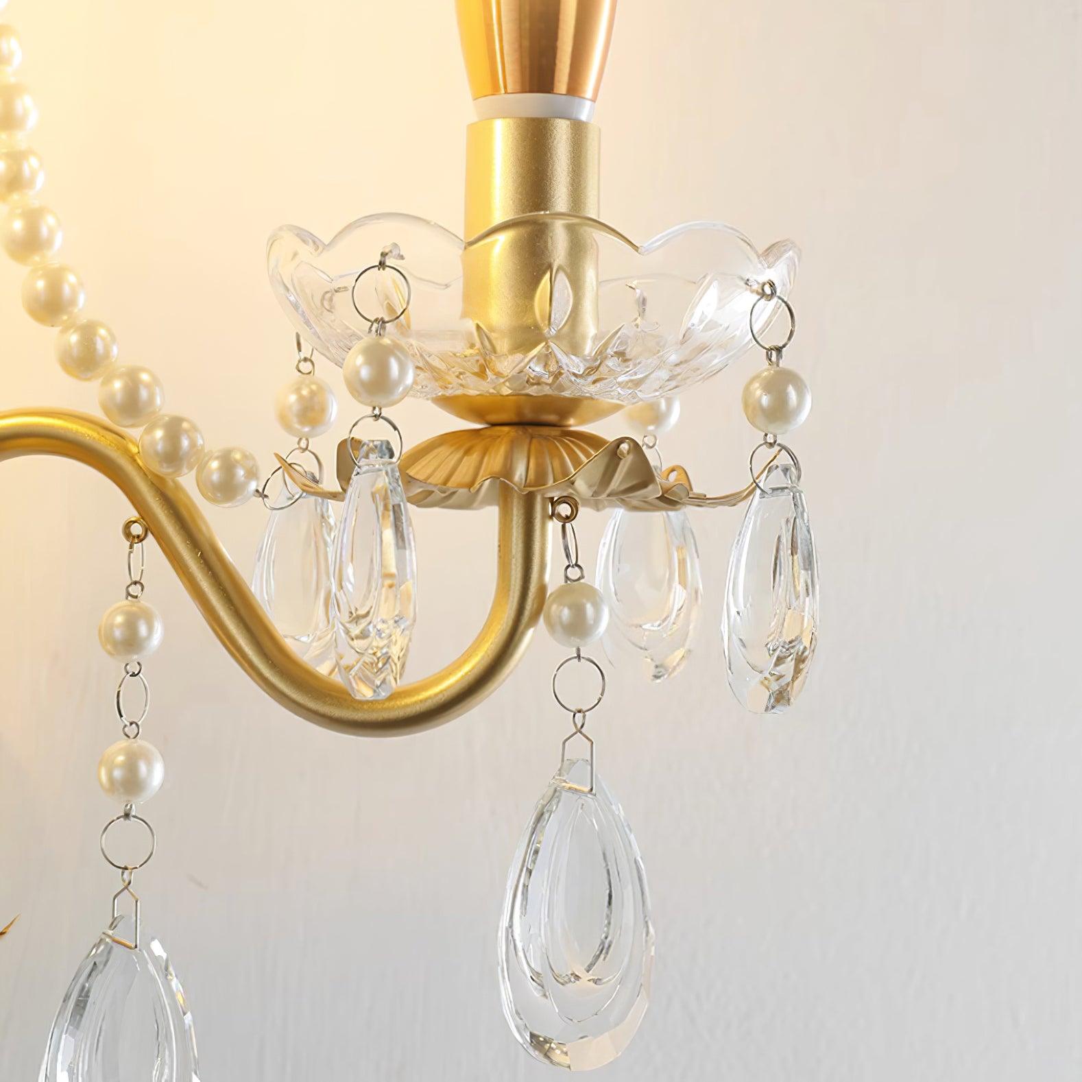 Applique Murale Perles de Cristal Ornée Élégante Chic pour Maison - Neutralighting