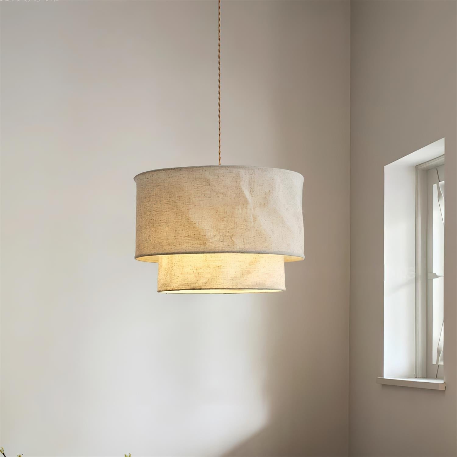 Nuvai Suspension en lin naturel - Neutralighting