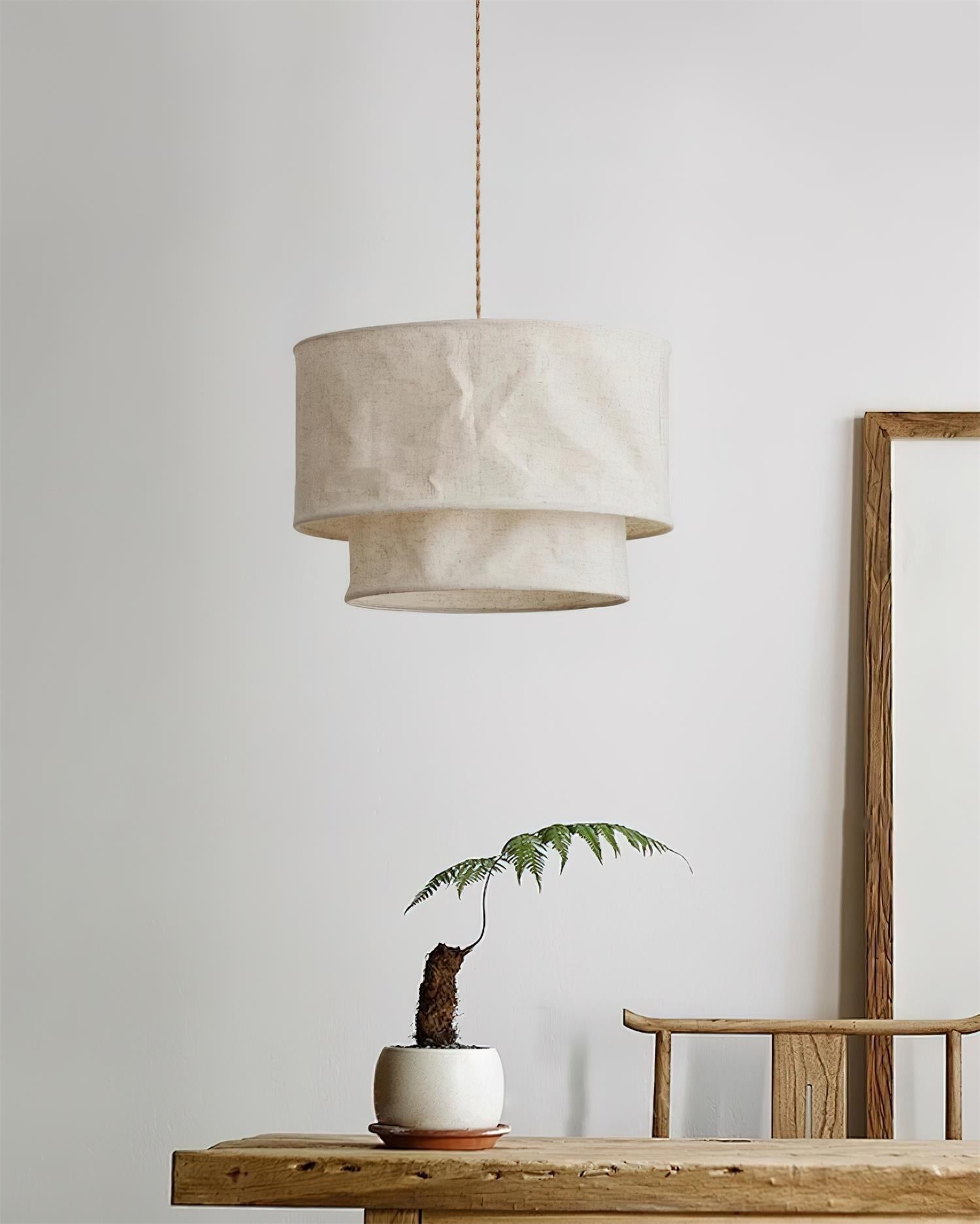 Nuvai Suspension en lin naturel - Neutralighting