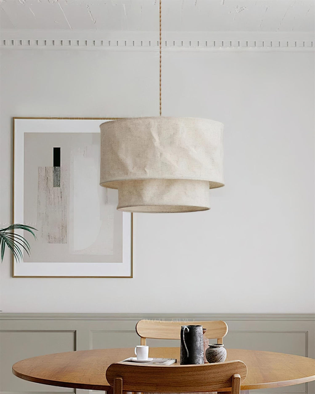Nuvai Suspension en lin naturel - Neutralighting