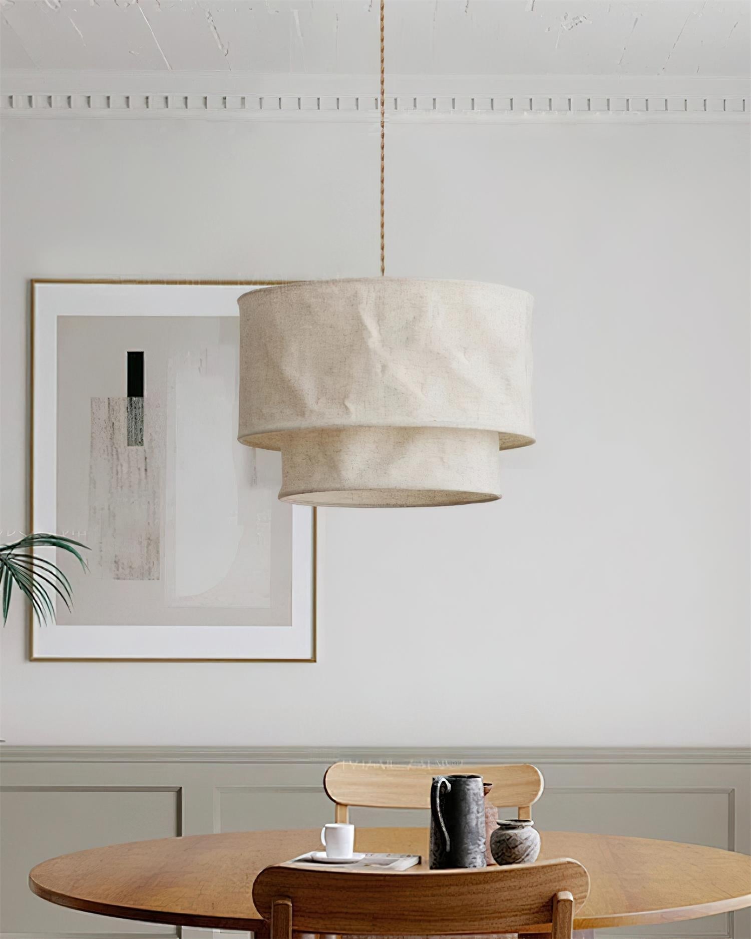 Nuvai Suspension en lin naturel - Neutralighting