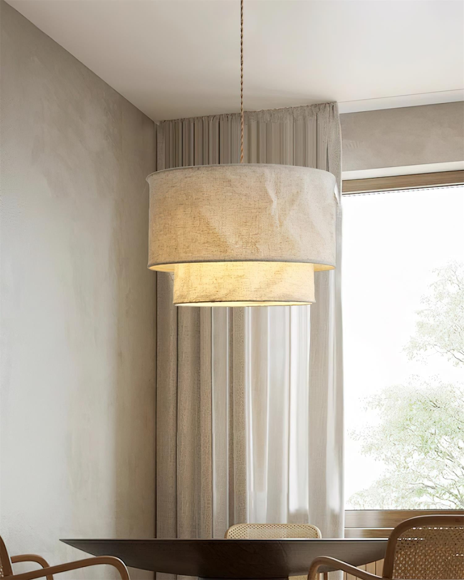 Nuvai Suspension en lin naturel - Neutralighting