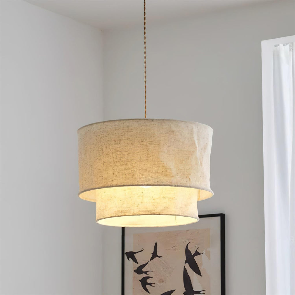 Nuvai Suspension en lin naturel - Neutralighting