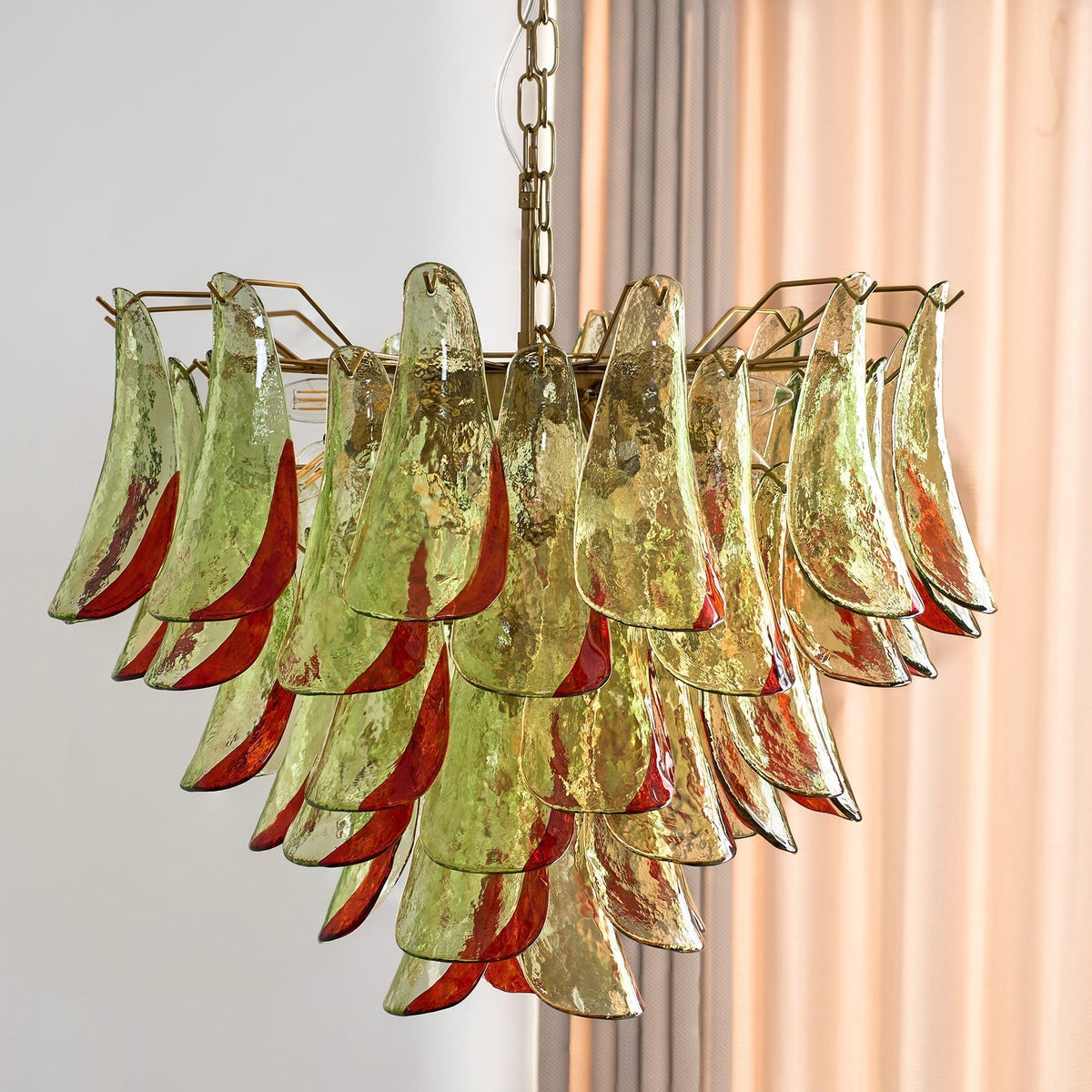 Aurora Lustre en Verre Murano Pétale Élégant - Neutralighting