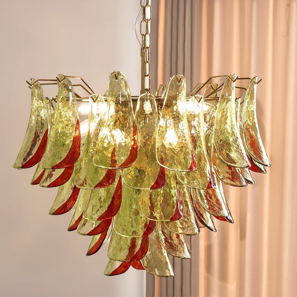Aurora Lustre en Verre Murano Pétale Élégant - Neutralighting
