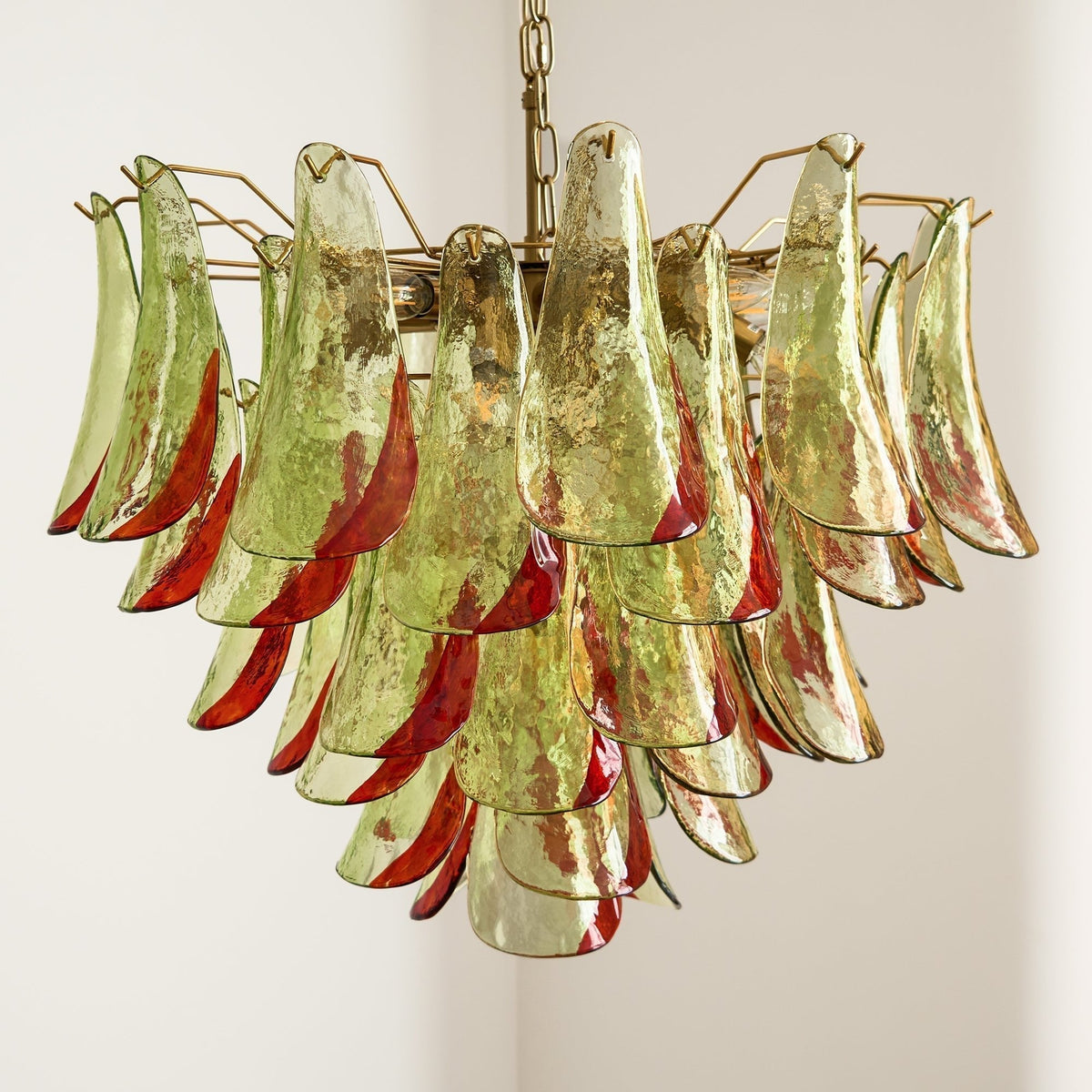 Aurora Lustre en Verre Murano Pétale Élégant - Neutralighting