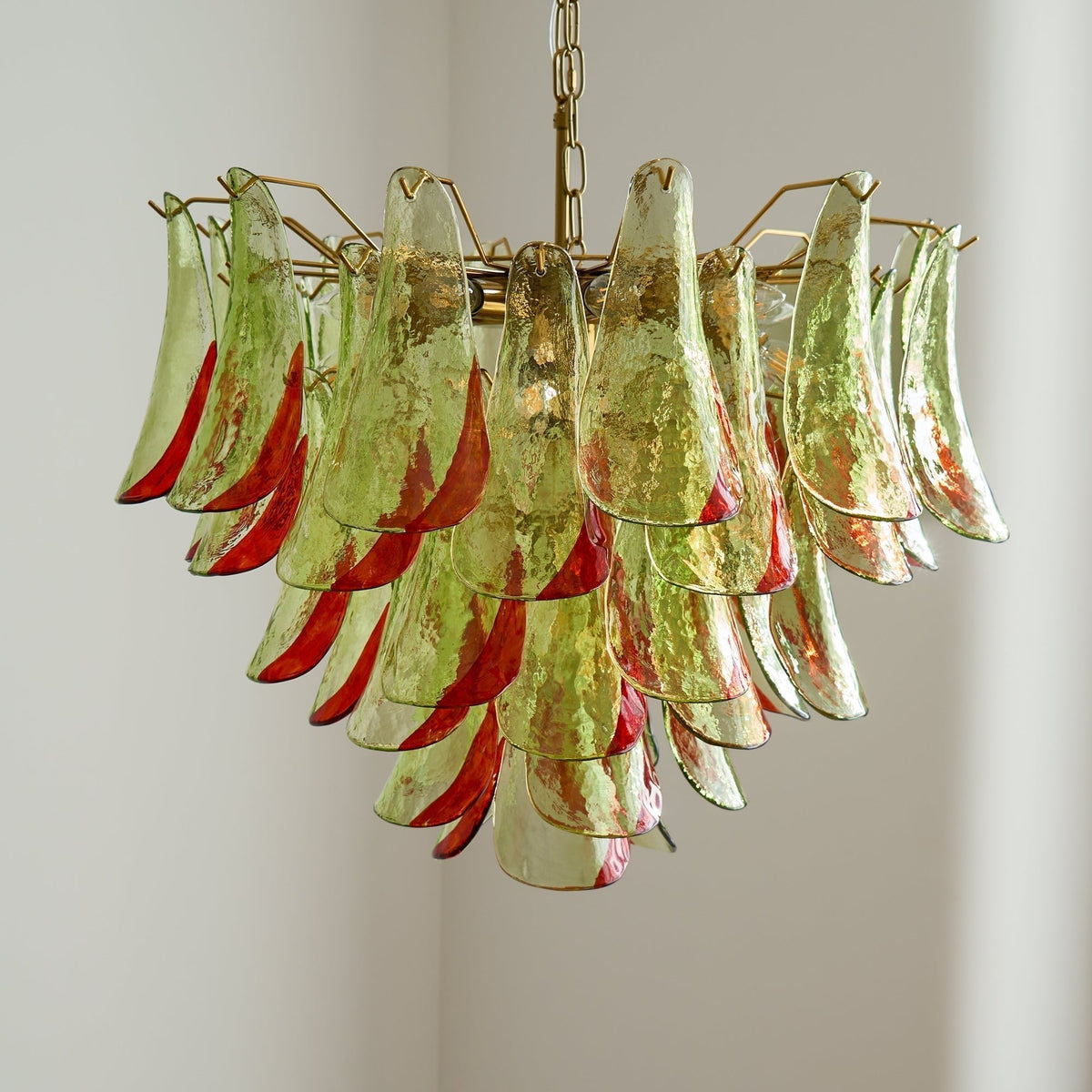 Aurora Lustre en Verre Murano Pétale Élégant - Neutralighting