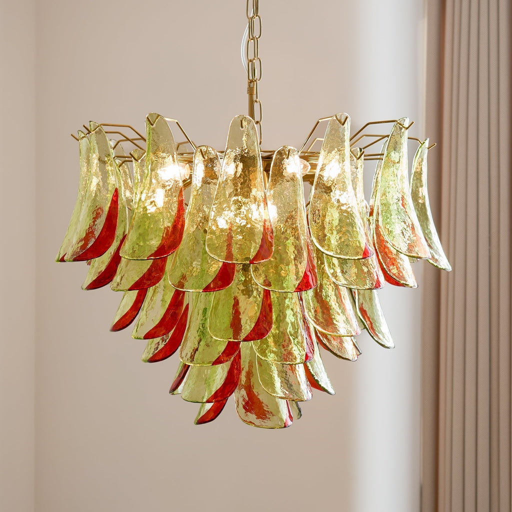 Aurora Lustre en Verre Murano Pétale Élégant - Neutralighting