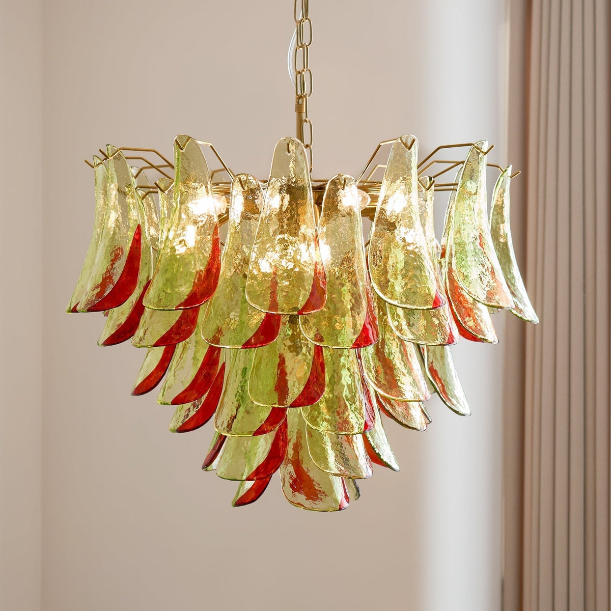 Aurora Lustre en Verre Murano Pétale Élégant - Neutralighting