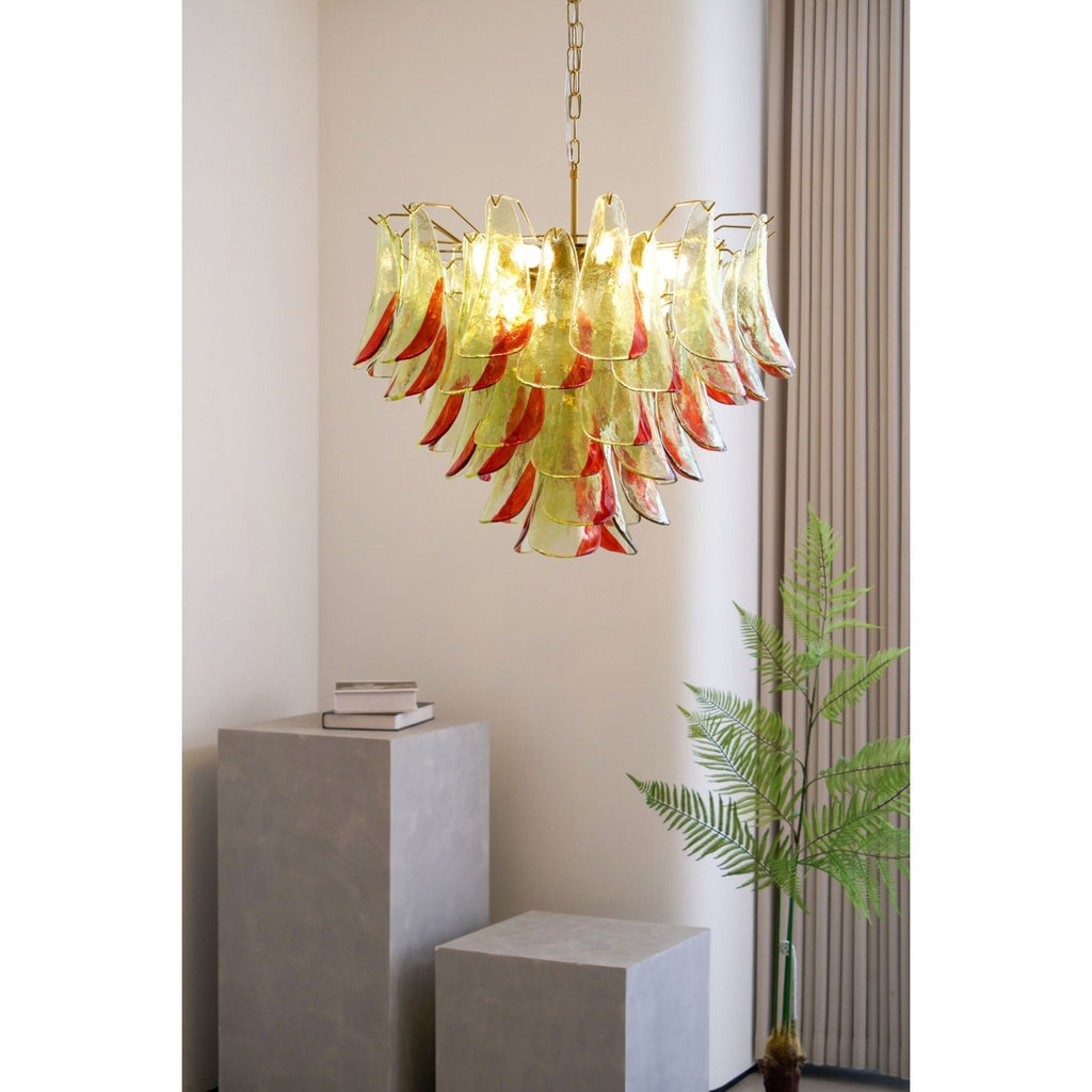 Aurora Lustre en Verre Murano Pétale Élégant - Neutralighting