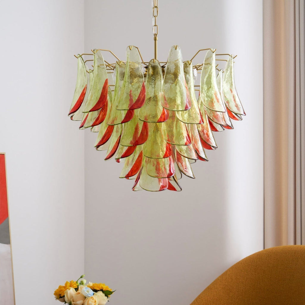 Aurora Lustre en Verre Murano Pétale Élégant - Neutralighting