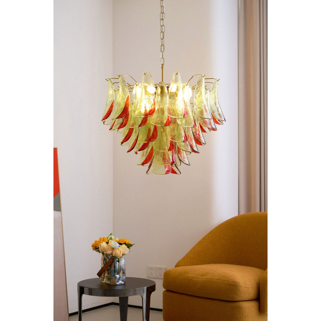 Aurora Lustre en Verre Murano Pétale Élégant - Neutralighting