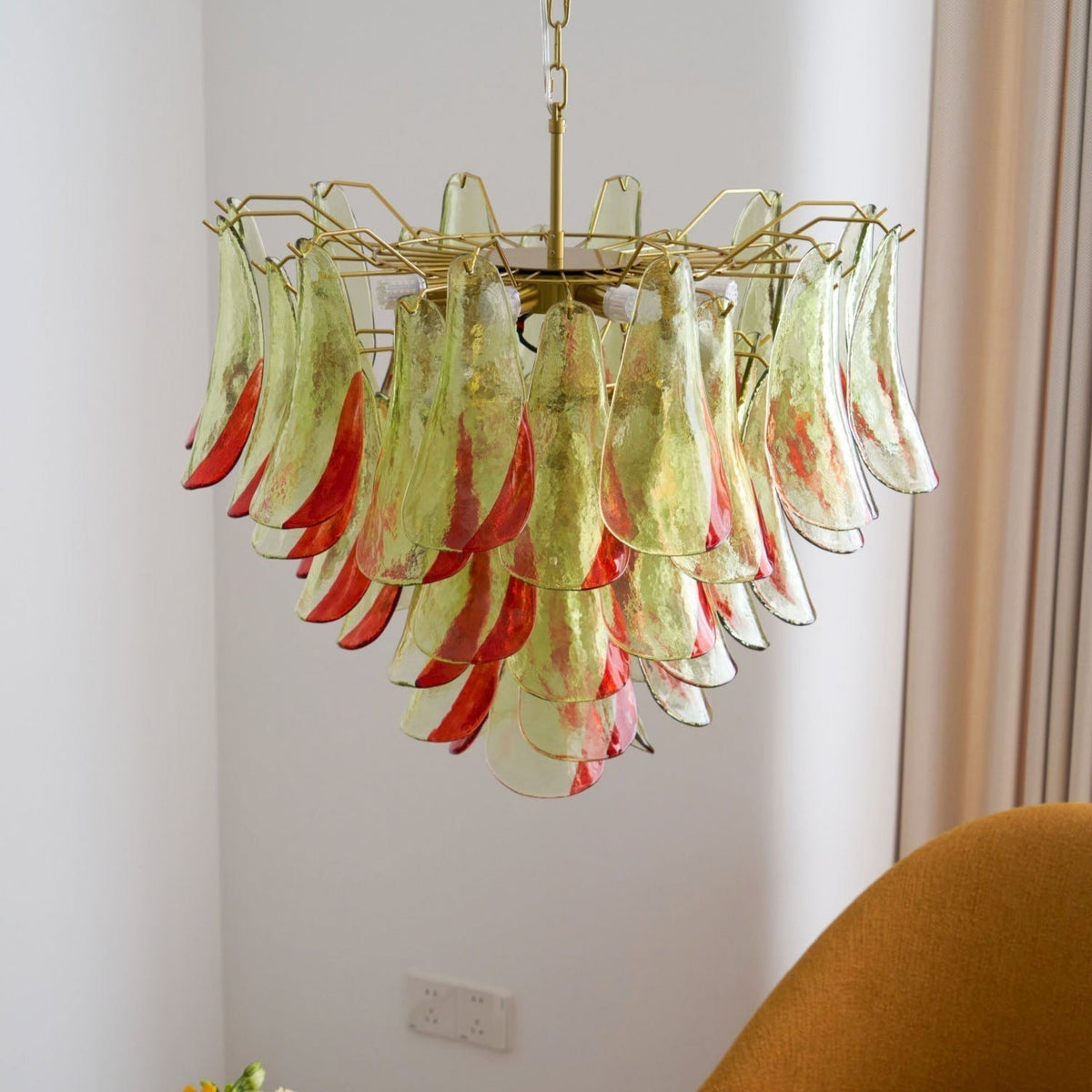 Aurora Lustre en Verre Murano Pétale Élégant - Neutralighting