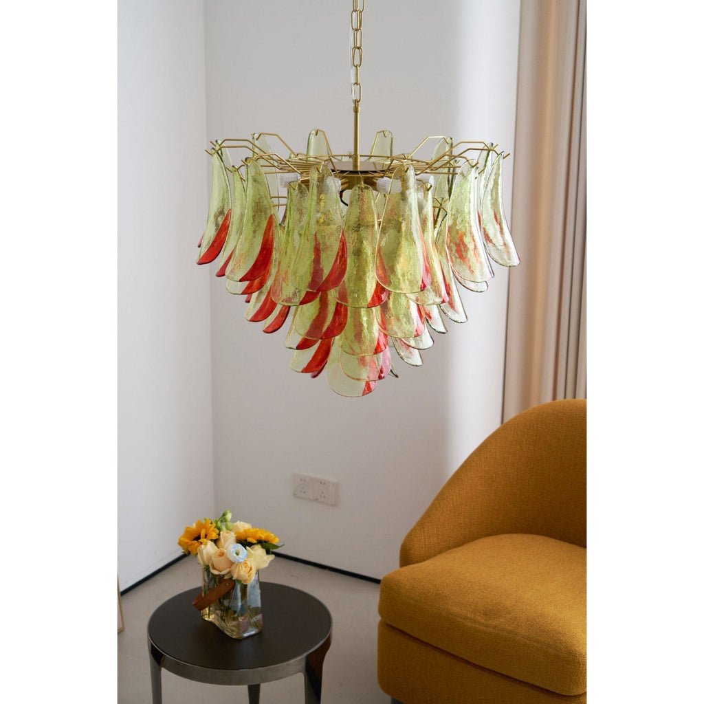 Aurora Lustre en Verre Murano Pétale Élégant - Neutralighting