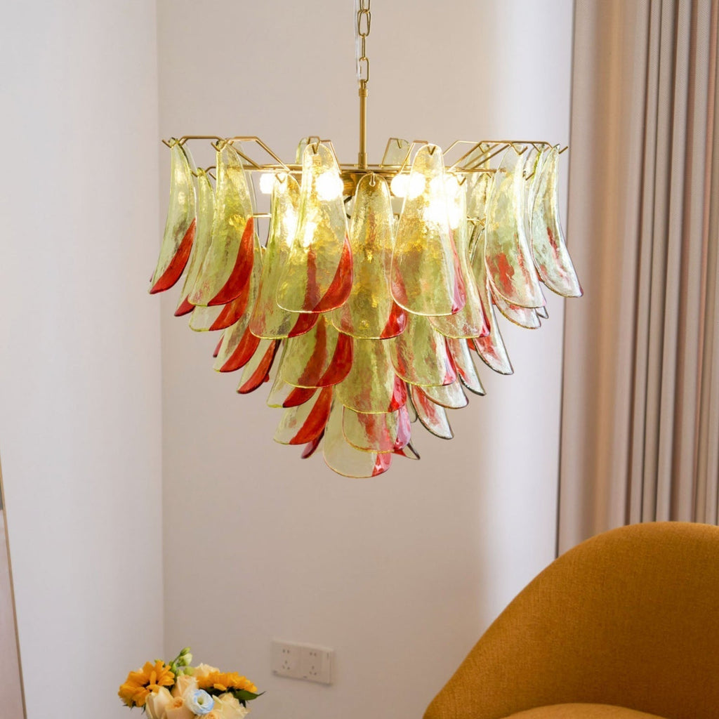 Aurora Lustre en Verre Murano Pétale Élégant - Neutralighting