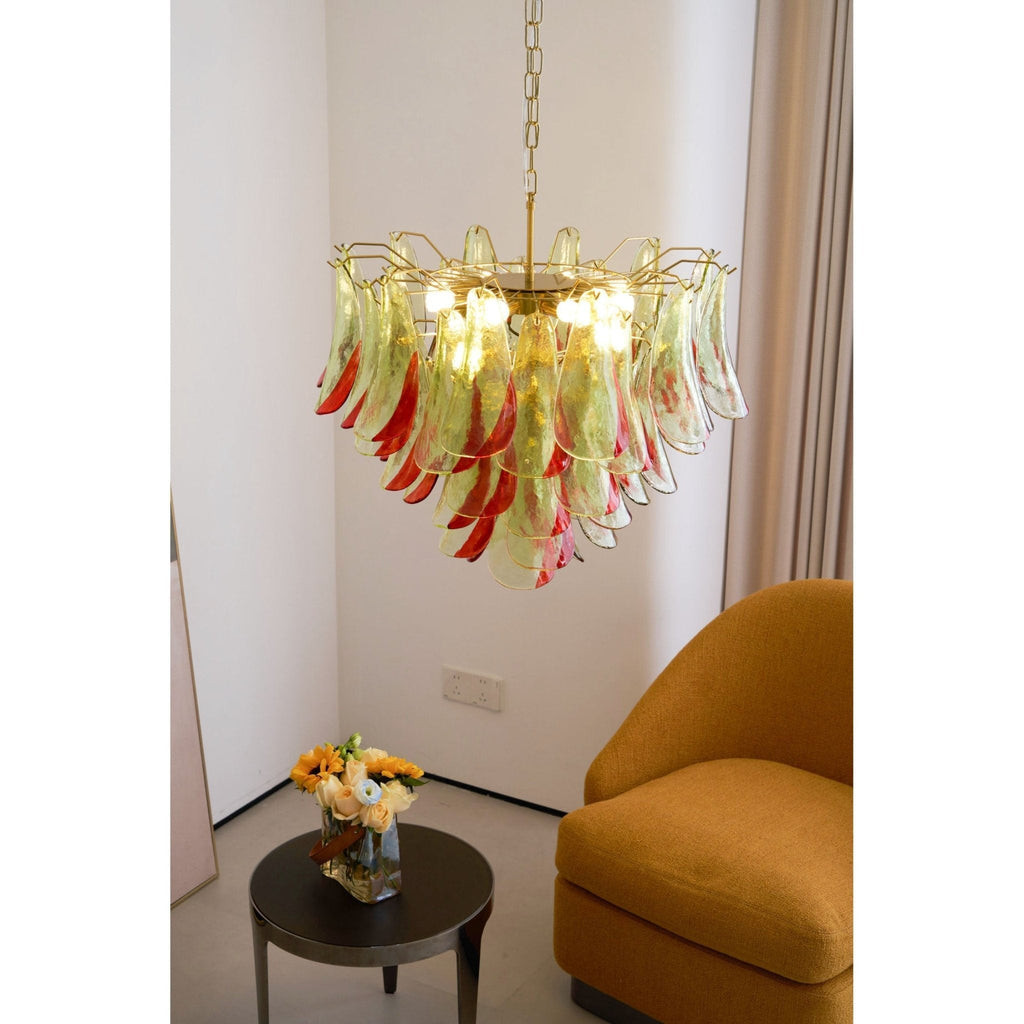 Aurora Lustre en Verre Murano Pétale Élégant - Neutralighting