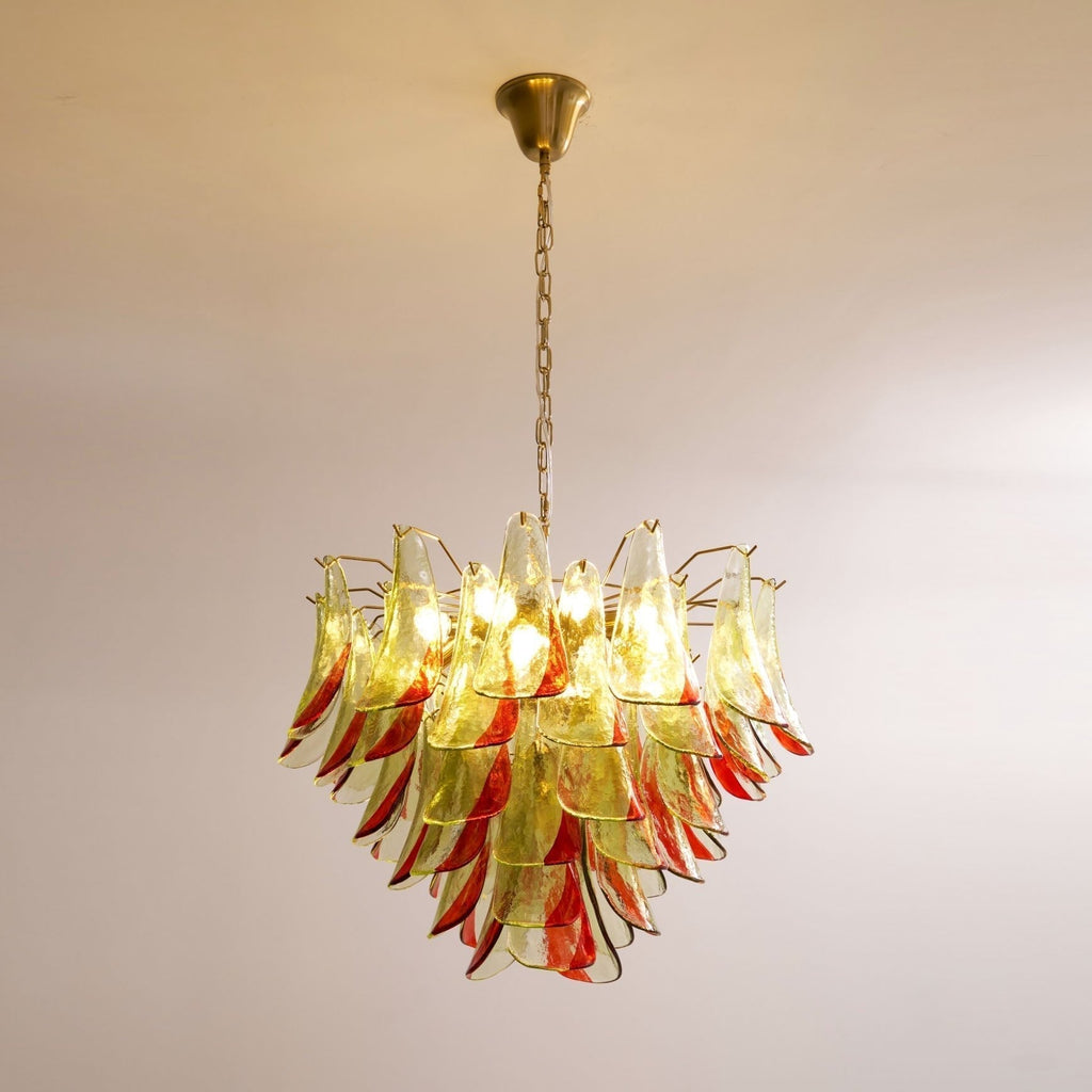Aurora Lustre en Verre Murano Pétale Élégant - Neutralighting