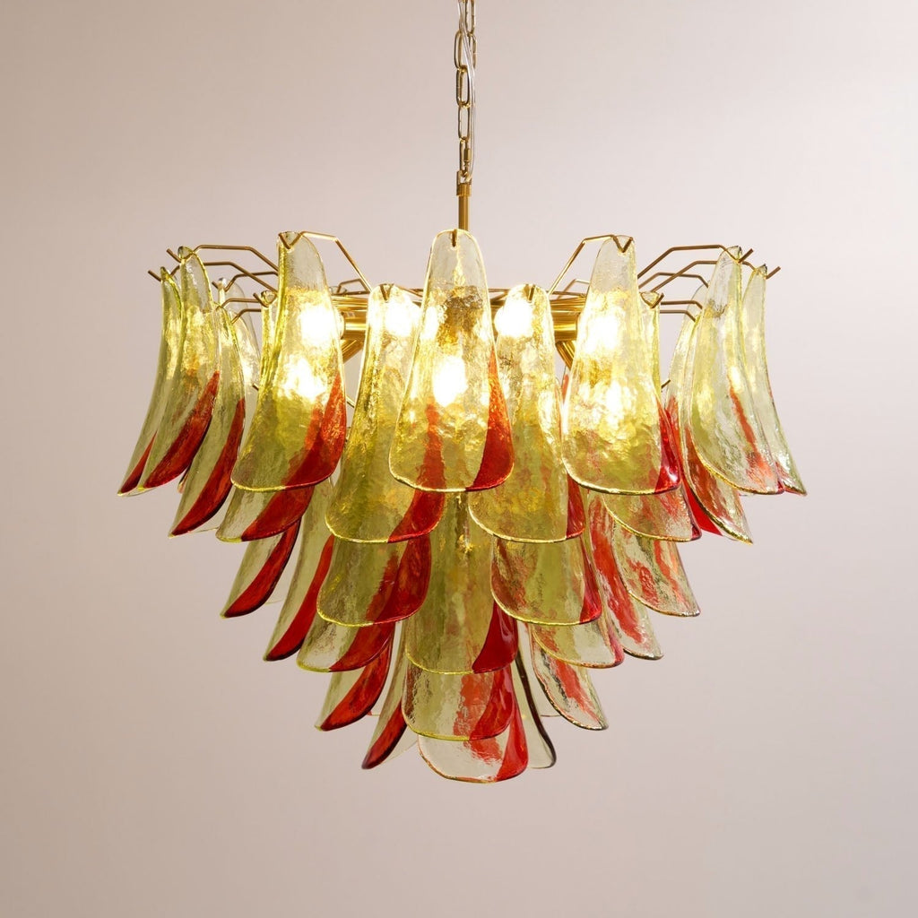 Aurora Lustre en Verre Murano Pétale Élégant - Neutralighting