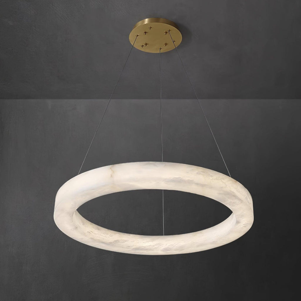Olloros Albâtre Multi-Anneau Pendentif Lumière - Neutralighting