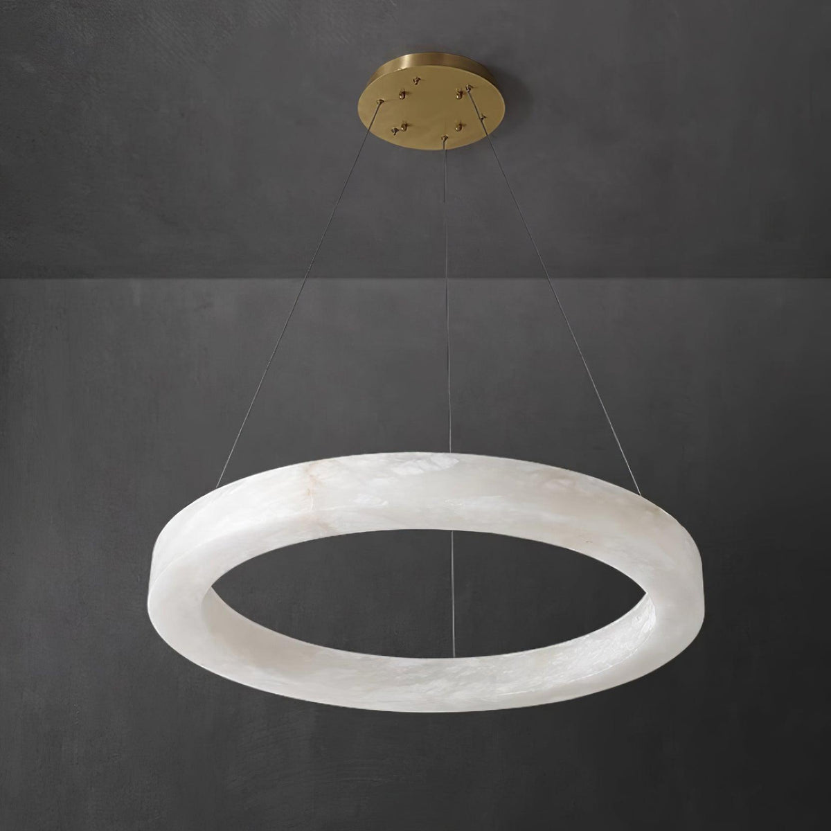 Olloros Albâtre Multi-Anneau Pendentif Lumière - Neutralighting
