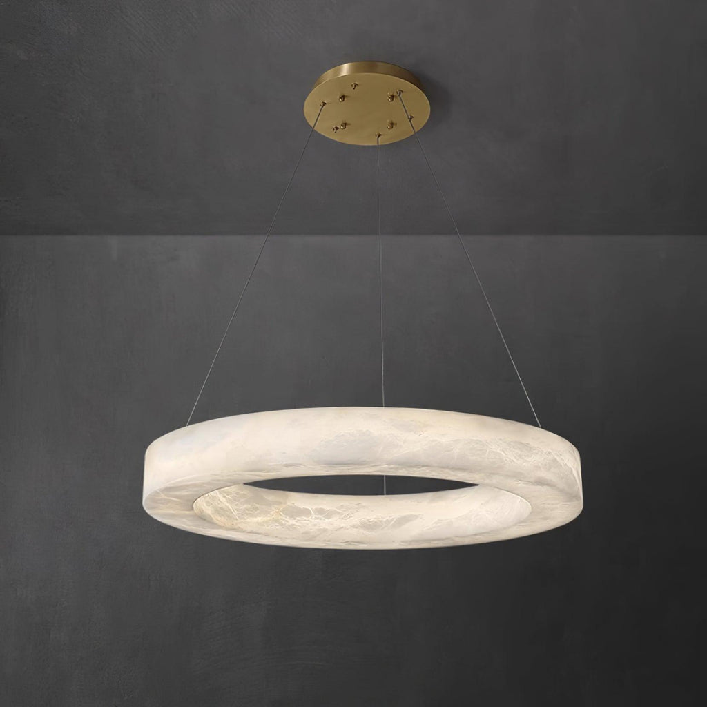 Olloros Albâtre Multi-Anneau Pendentif Lumière - Neutralighting